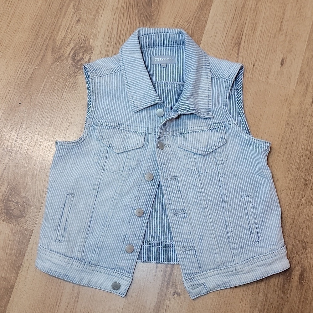 Tractr Girls Denim Vest